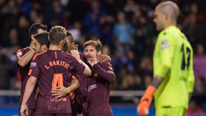 Futbalisti Barcelony.