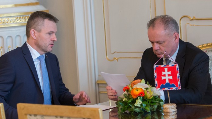 Stretnutie Andreja Kisku a Petra Pellegriniho.