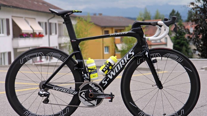 Bicykel Petra Sagana, ktorý mu tím Tinkoff-Saxo pripravil na TdF.