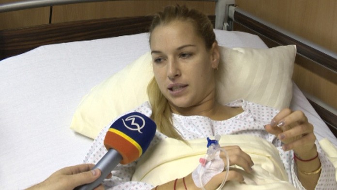 Dominika Cibulková po operácii achilovky.