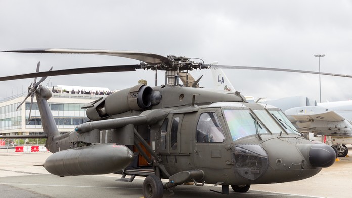 Vrtuľník Sikorsky UH-60 Black Hawk.