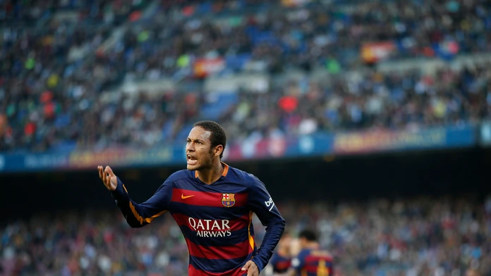 Neymarovo gesto počas zápasu FC Barcelona - Villarreal