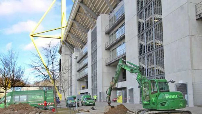 Rekonštrukčné práce v areáli štadióna Borussie Dortmund