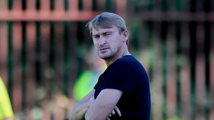 Ľubomír Luhový na archívnej snímke z augusta 2012 ako tréner FC Petržalka 1898.