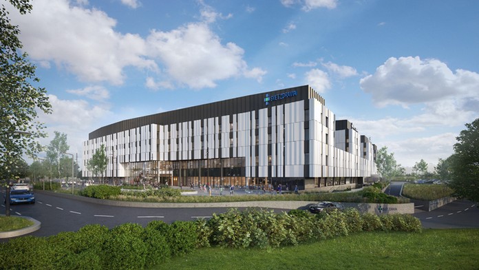 Vizualizácia nemocnice v bratislavských Boroch.