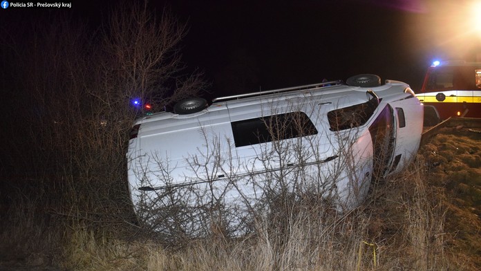 Nehoda ukrajinskej dodávky.