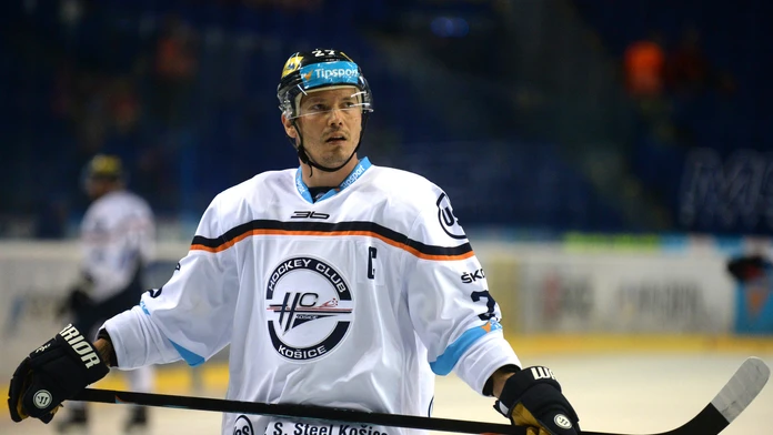 Kapitán Košíc Ladislav Nagy v dueli proti HK Poprad.