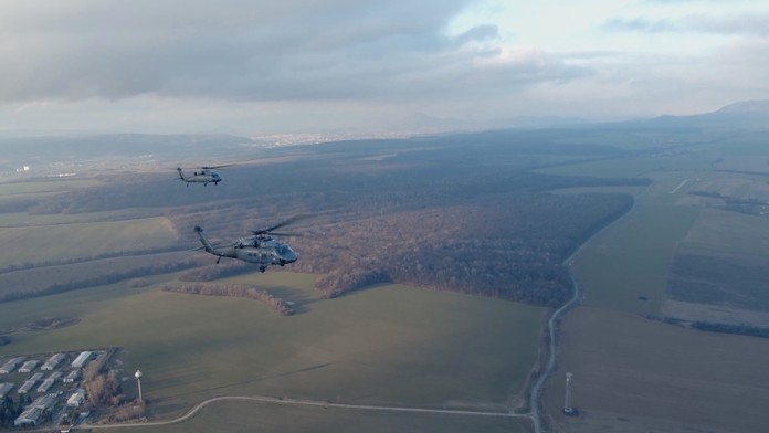 Vrtuľníky pri Košiciach