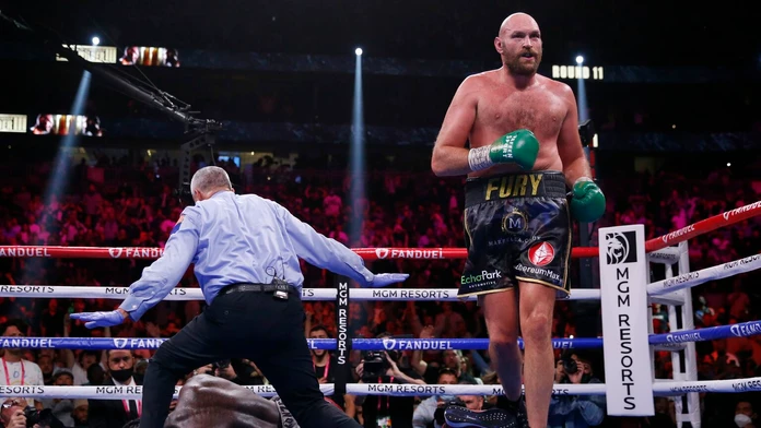 Fury po bezprostredne po knockoute Wildera.