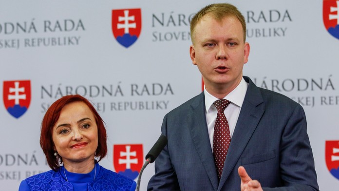 Katarína Macháčková a Miroslav Beblavý 
