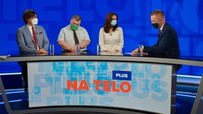 R. Berkes, V. Krčméry, A. Kalavská v Na telo plus.
