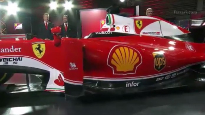 Vylepšený stroj stajne Ferrari SF16-H pre túto sezónu.