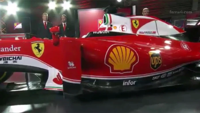 Vylepšený stroj stajne Ferrari SF16-H pre túto sezónu.
