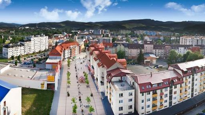 Panoramatická foto mesta Púchov 