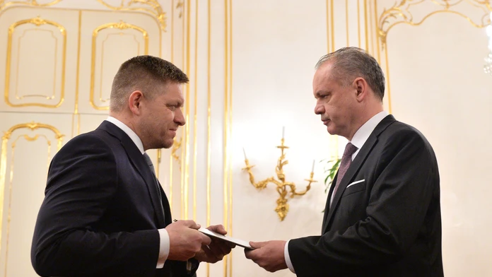 Robert Fico a Andrej Kiska.
