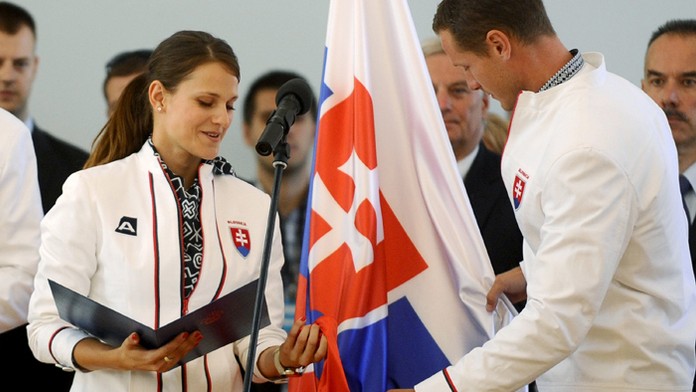 Na archívnej snímke strelkyňa Danka Barteková a rýchlostný kanoista Erik Vlček.