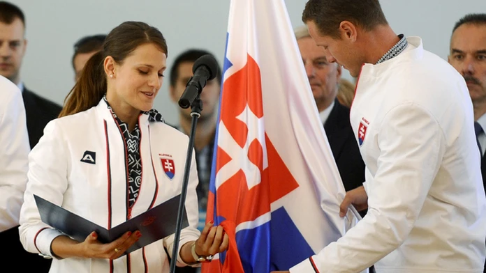 Na archívnej snímke strelkyňa Danka Barteková a rýchlostný kanoista Erik Vlček.