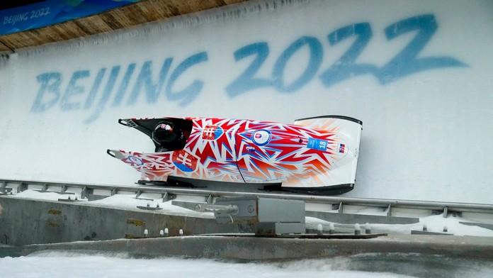 Viktória Čerňanská v úvodnej olympijskej jazde.