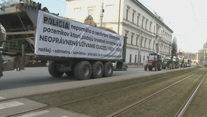 Protest farmárov v Košiciach