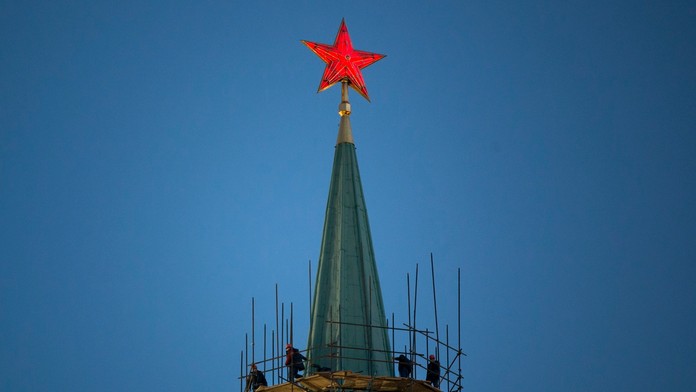 Nikolská veža Kremľa v Moskve.