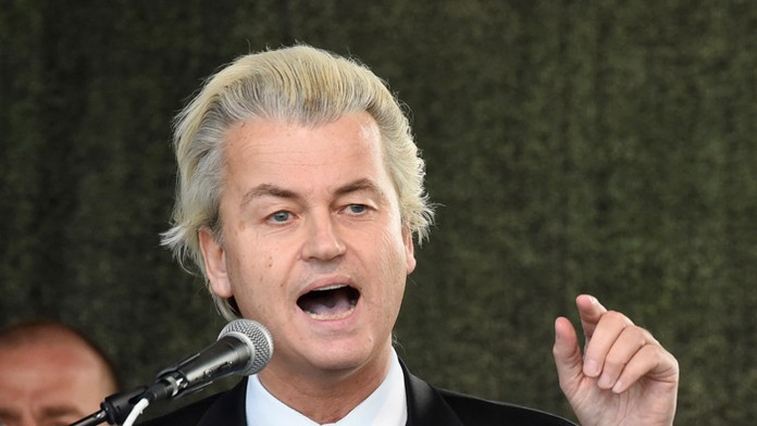 Líder holandskej pravicovej protiislamskej Strany Slobody Geert Wilders.