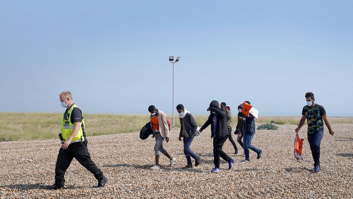 Zadržaní migranti v Británii