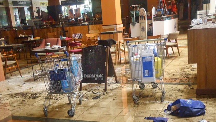 Teroristický útok na obchodné centrum Westgate v Nairobi.