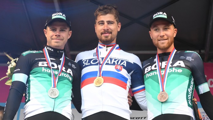 Majster Slovenska v cestnej cyklistike pre rok 2018 Peter Sagan, druhý skončil jeho brat Juraj, na treťom mieste Miachael Kolář.