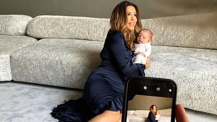 Eva Longoria so synčekom Santiagom