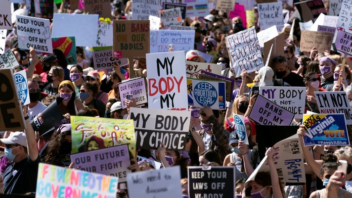 Protest žien za interrupcie vo Washingtone.