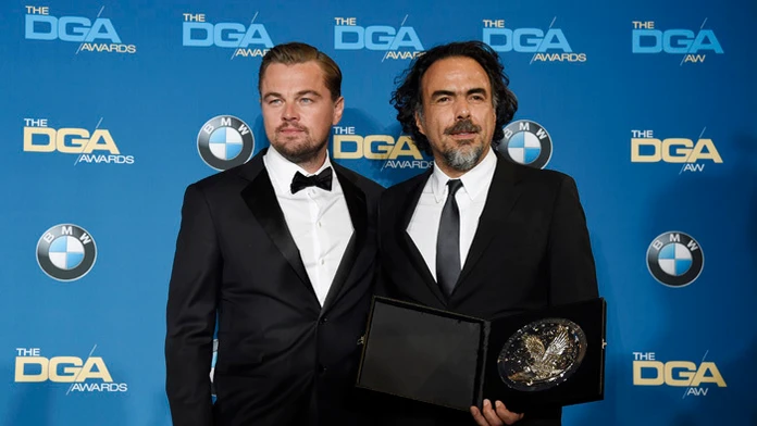 Leonardo Di Caprio a mexický režisér Alejandro González Iňárritu.