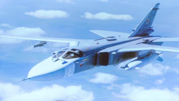 Turecká stíhačka F-16.