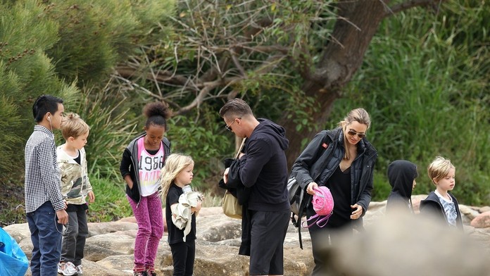 Celá rodinka na výlete. 