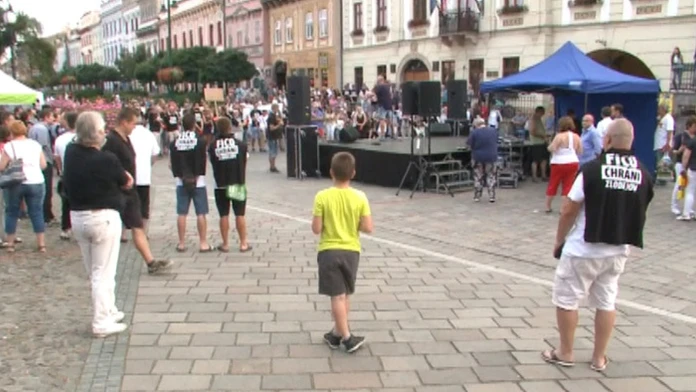 Protest za odvolanie ministra Roberta Kaliňáka v Prešove.