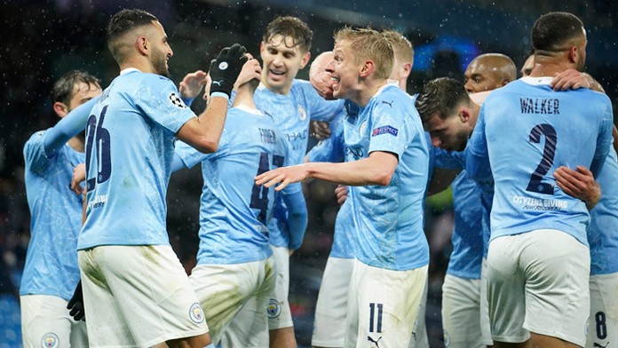 Radosť hráčov Manchester City.