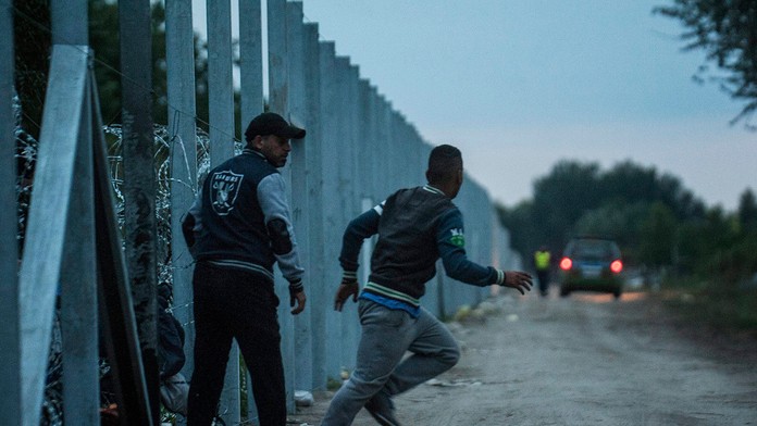 Migranti v Maďarsku.