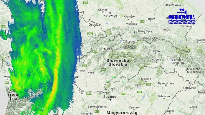 Oblačnosť, ktorá sa valí na Slovensko