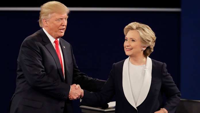 Donald Trump a Hillary Clinton. 