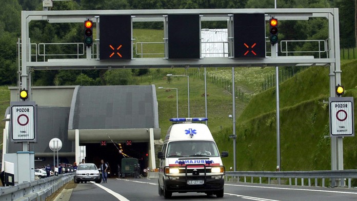 Pohľad na tunel Branisko na archívnej snímke.