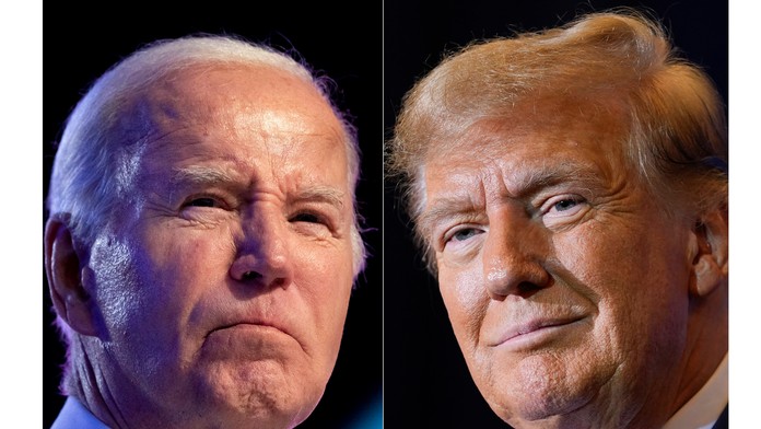Joe Biden a Donald Trump