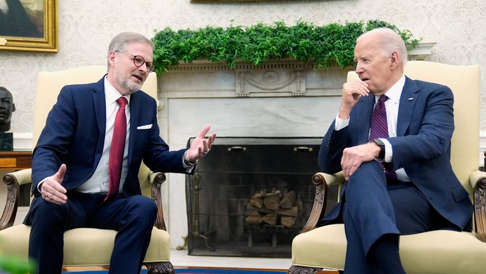 Petr Fiala a Joe Biden