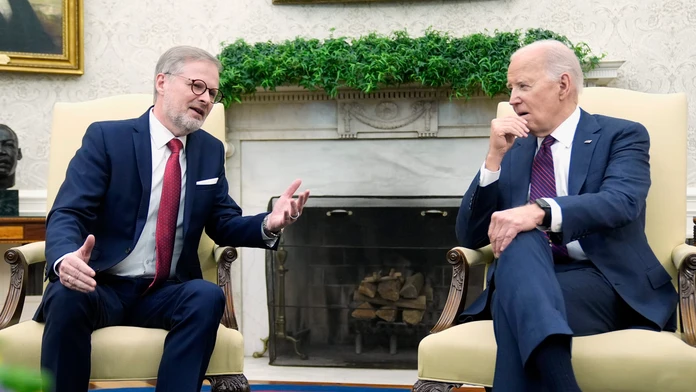 Petr Fiala a Joe Biden