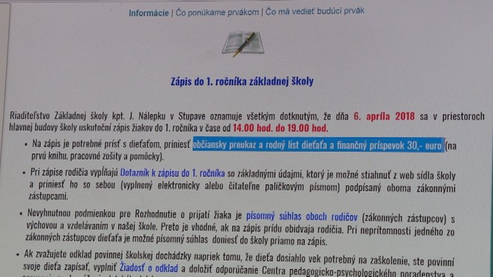 Inštrukcie k zápisu prvákov.