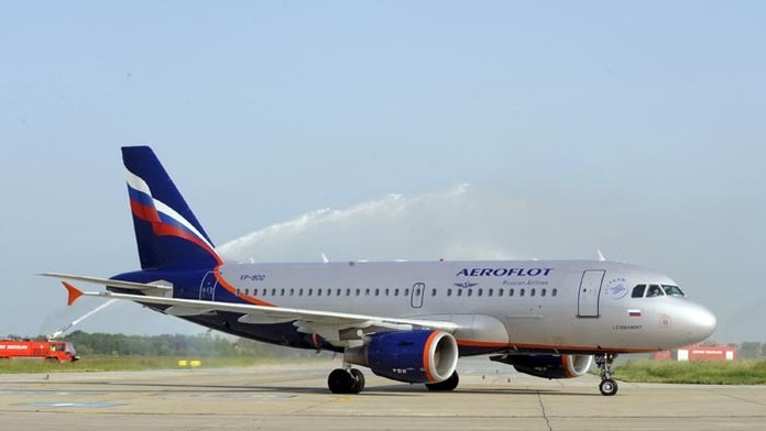 Lietadlo spoločnosti Aeroflot.