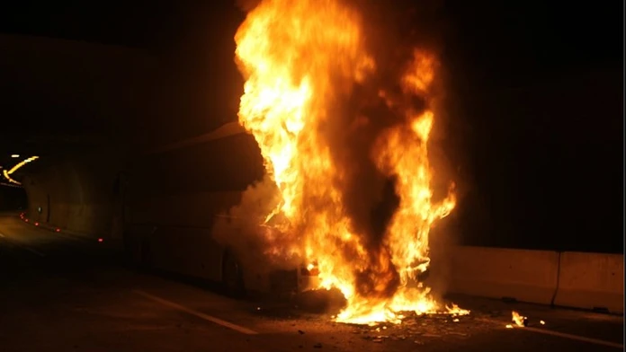 Požiar českého autobusu v Rakúsku