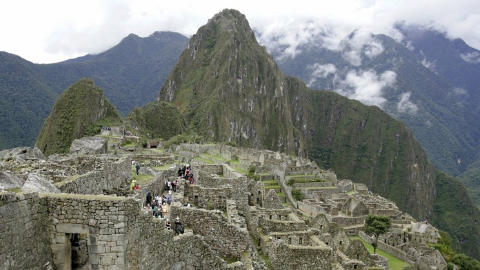 Starobylé zrúcaniny Machu Picchu.