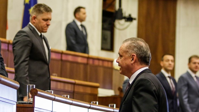 Andrej Kiska a Robert Fico