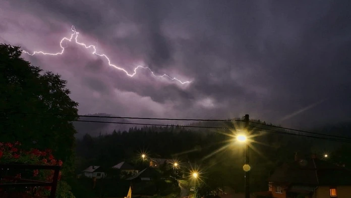 Búrka v Rudňanoch.