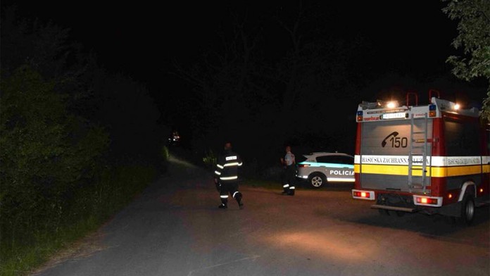 Pátracia akcia pri Krupinej.