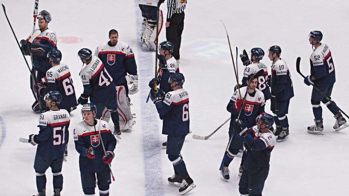 Slovenskí hokejisti ďakujú fanúšikom za podporu na MS v Rusku.